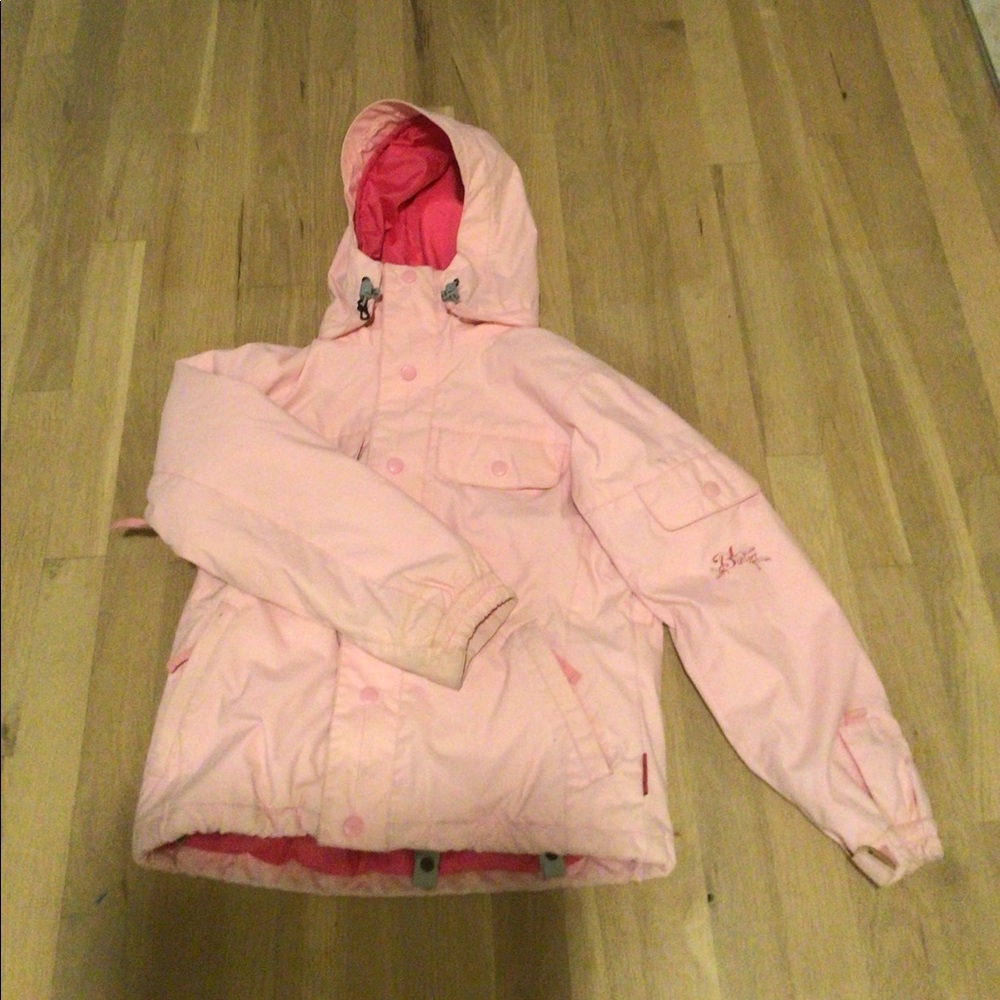 Girls medium pink burton ski/snowboard jacket